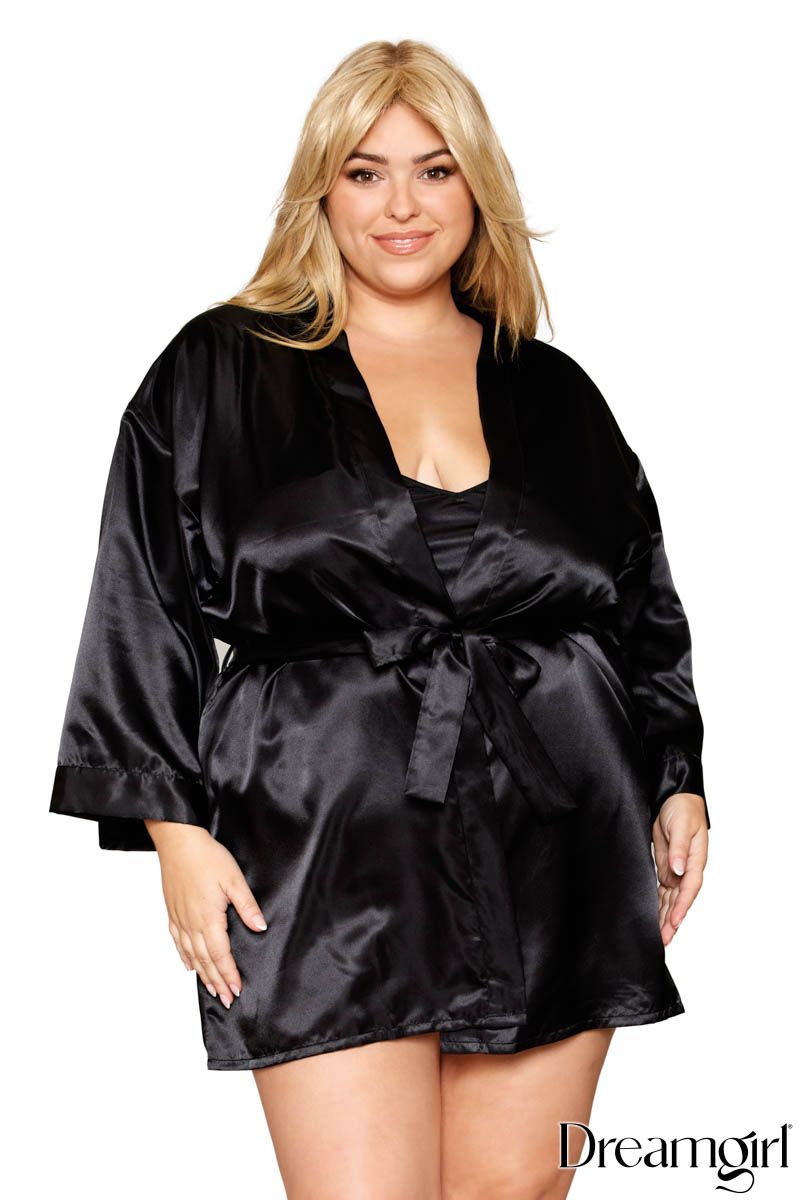 Robe Satin 3 pièces Queen