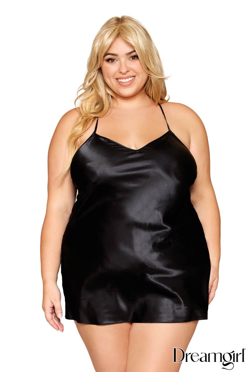 Robe Satin 3 pièces Queen