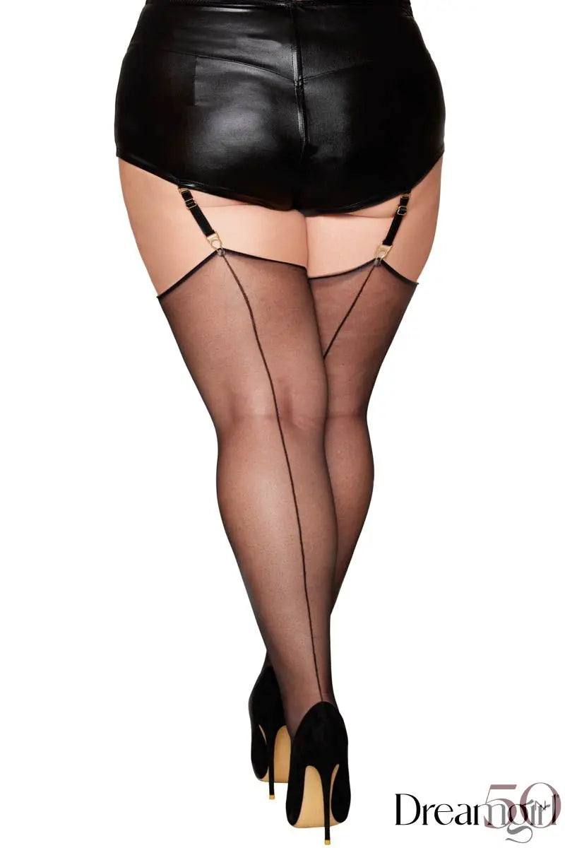 Bas semi-transparent satiné Dreamgirl