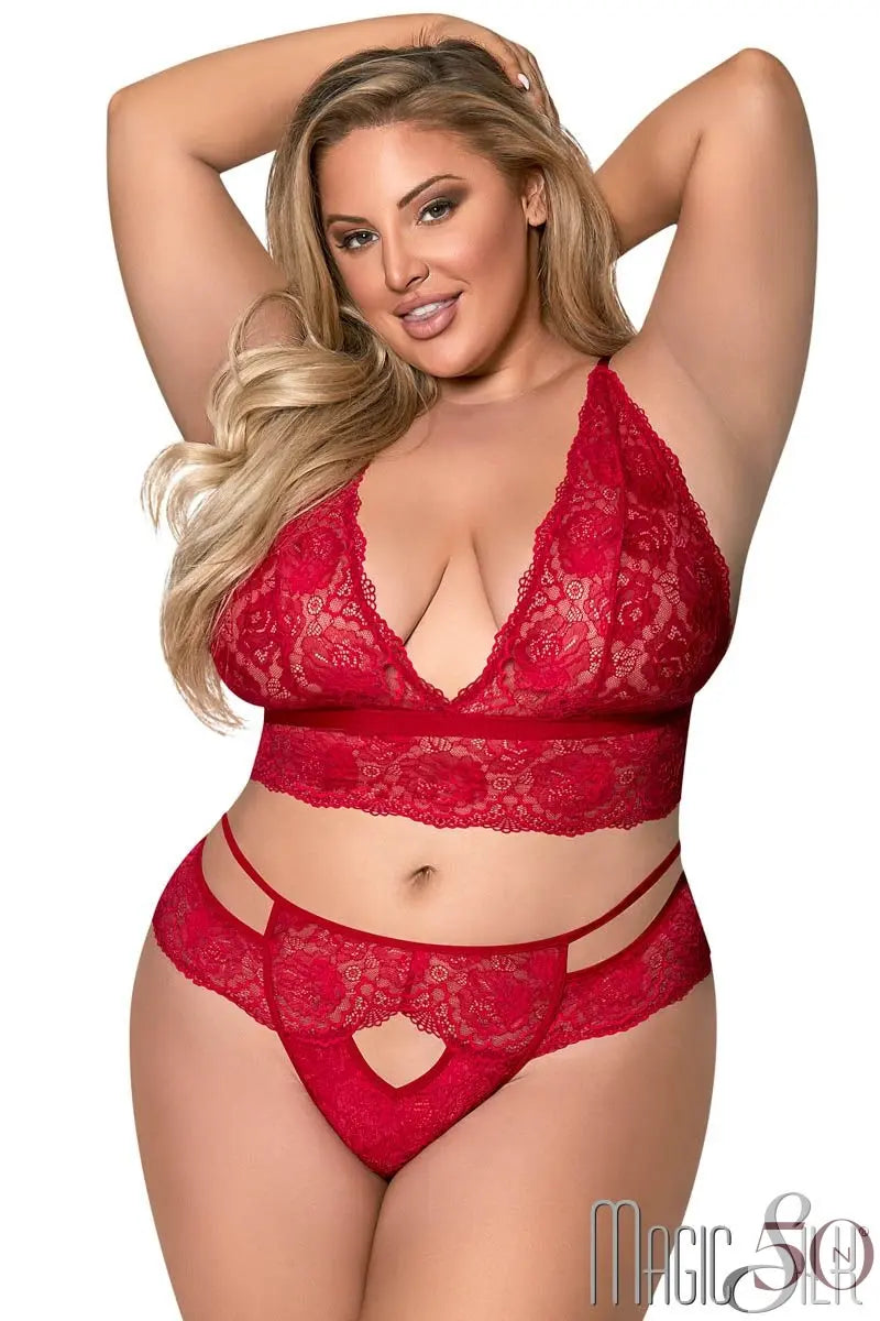 Ensemble Dentelle & Sangles Sensuelles Magic Silk