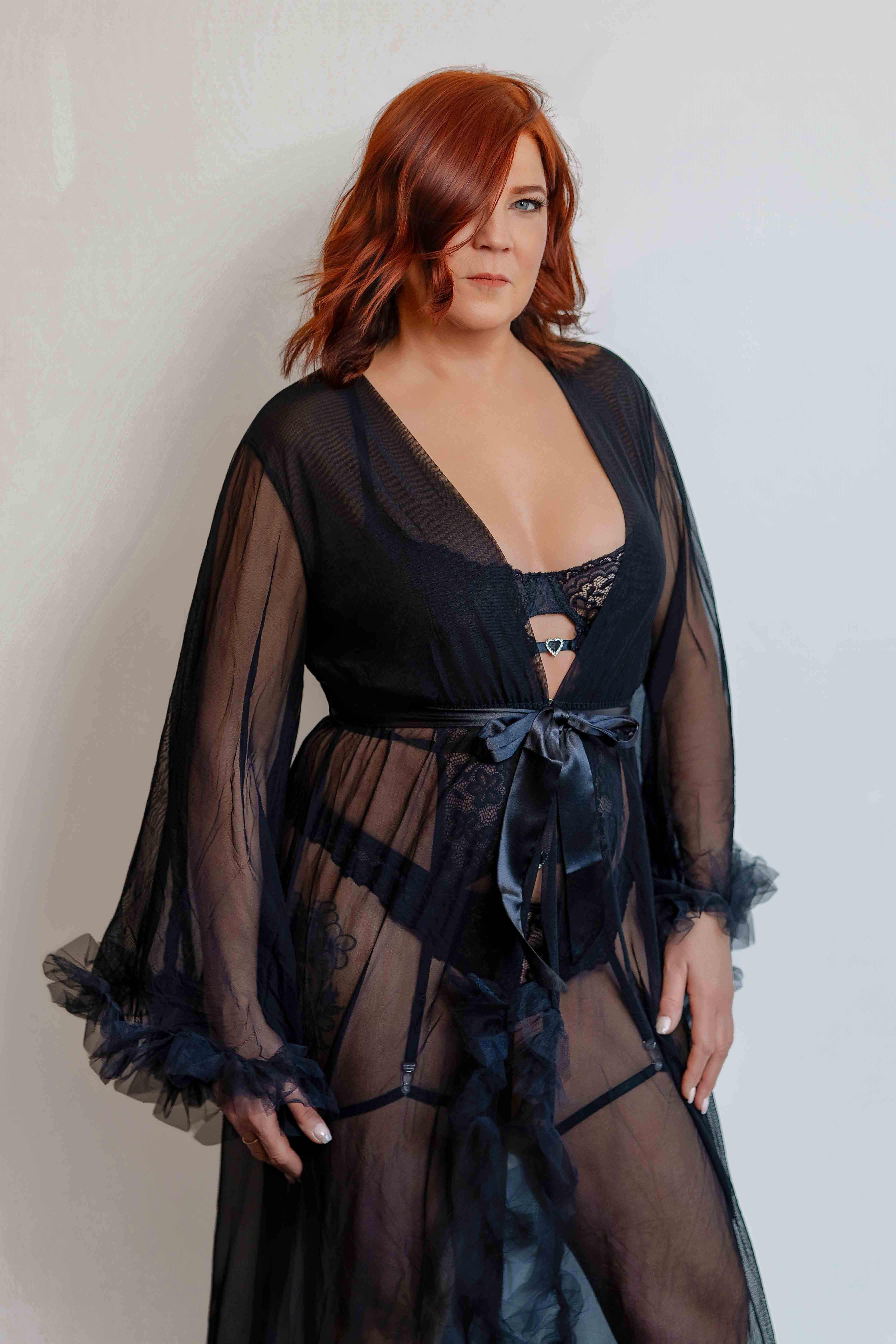 Peignoir Long Séduction Luxe Lace Lingerie