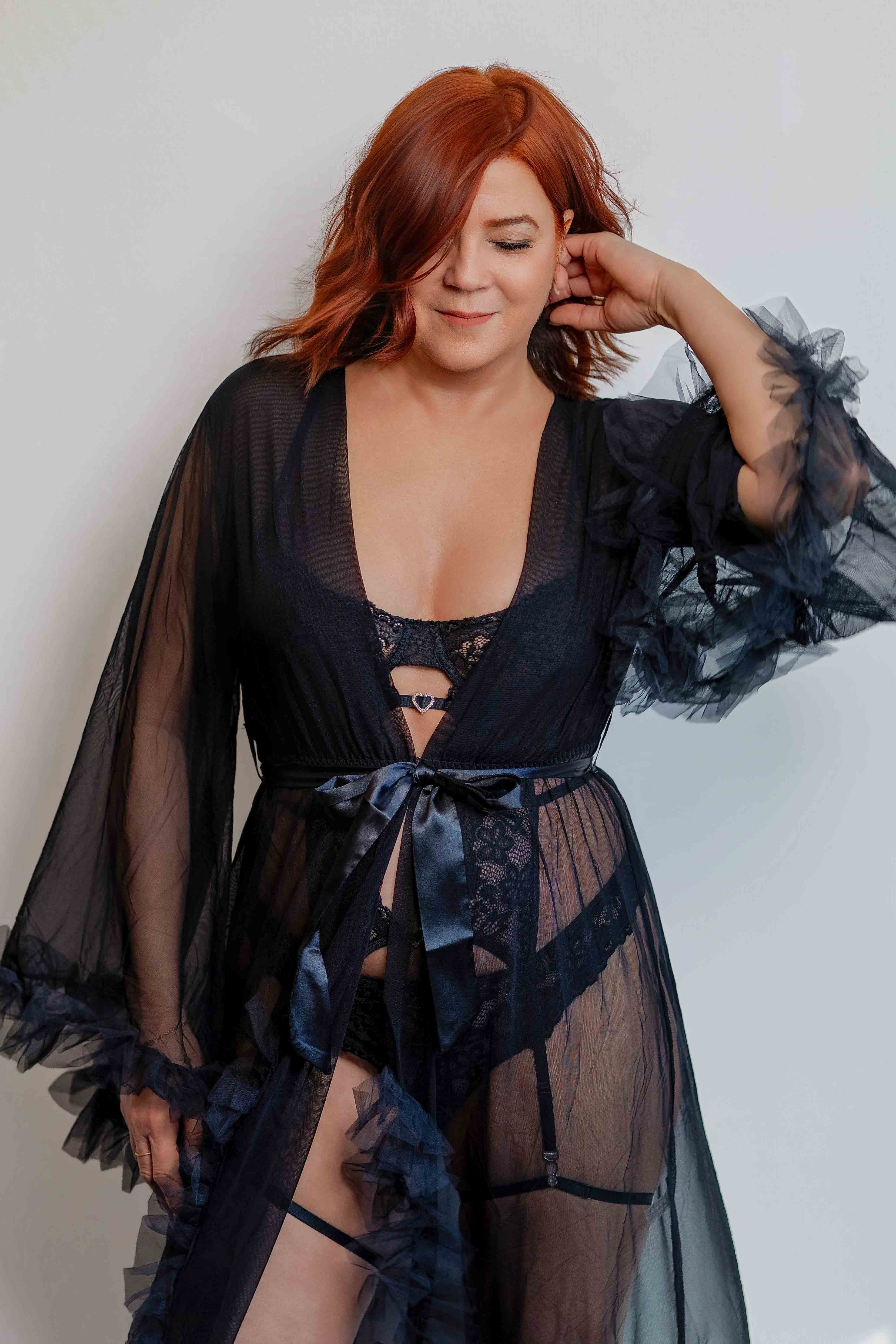 Peignoir Long Séduction Luxe Lace Lingerie