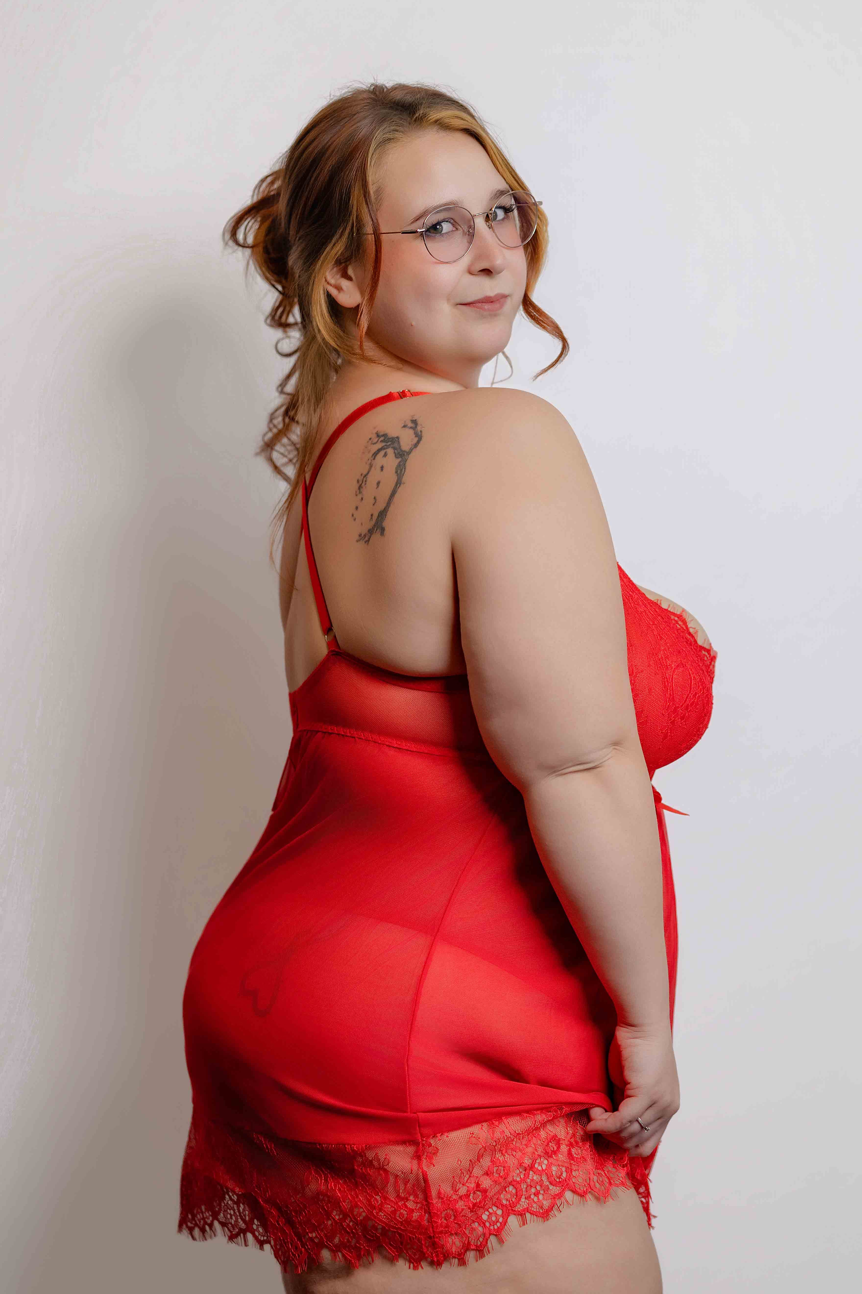 Nuisette Rouge Luxe Lace Lingerie
