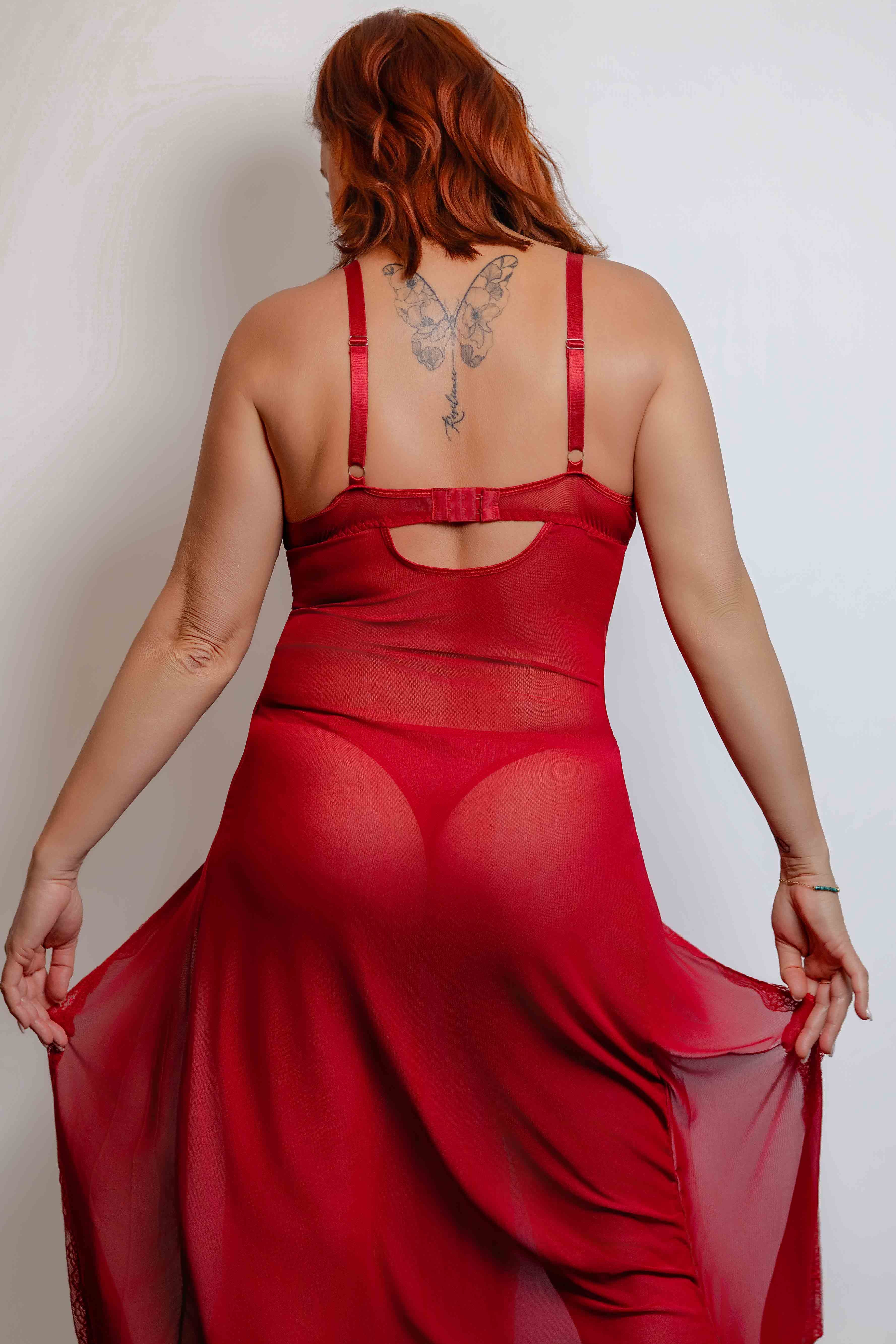 robe de nuit longue Luxe Lace Lingerie