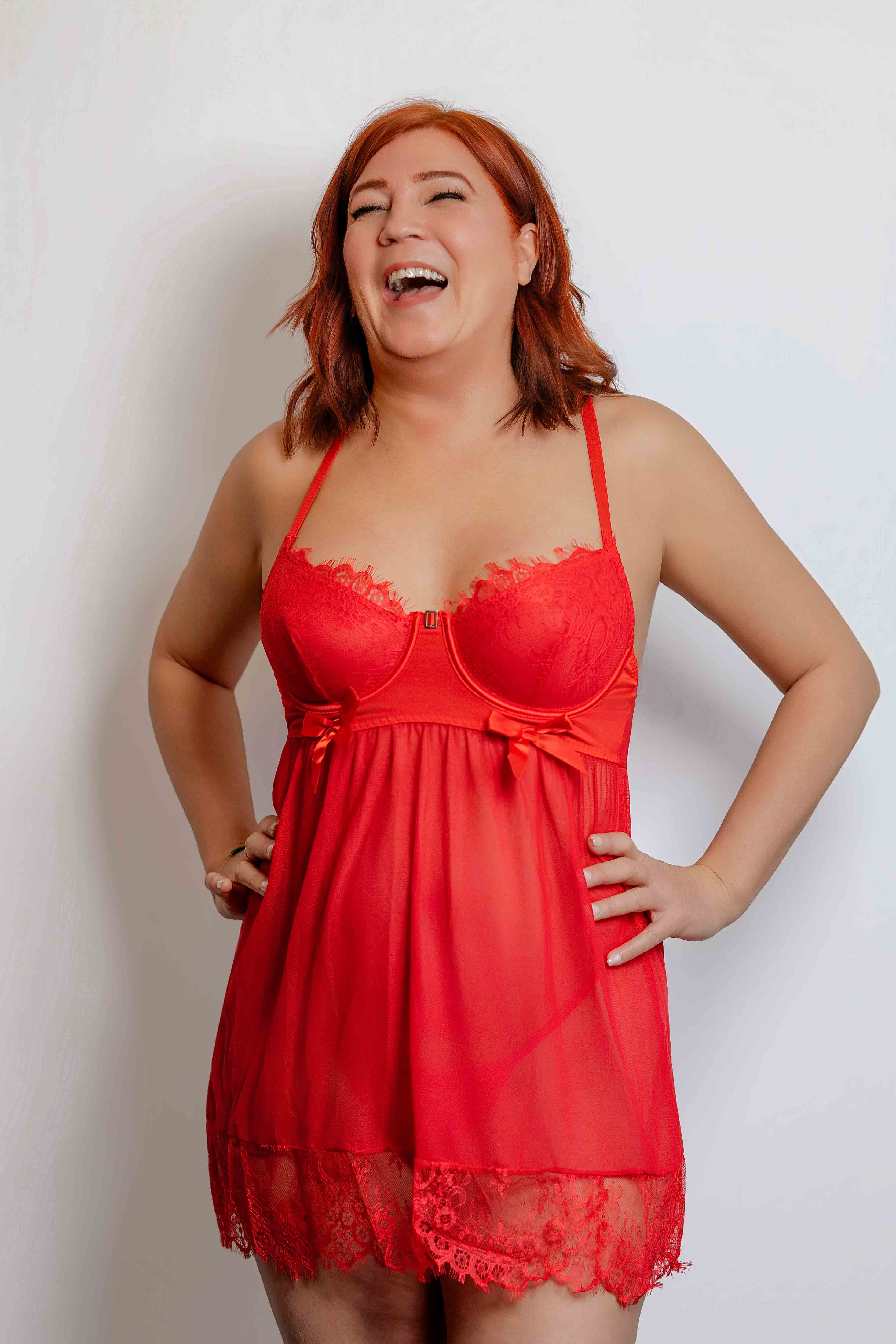 Nuisette Rouge Luxe Lace Lingerie