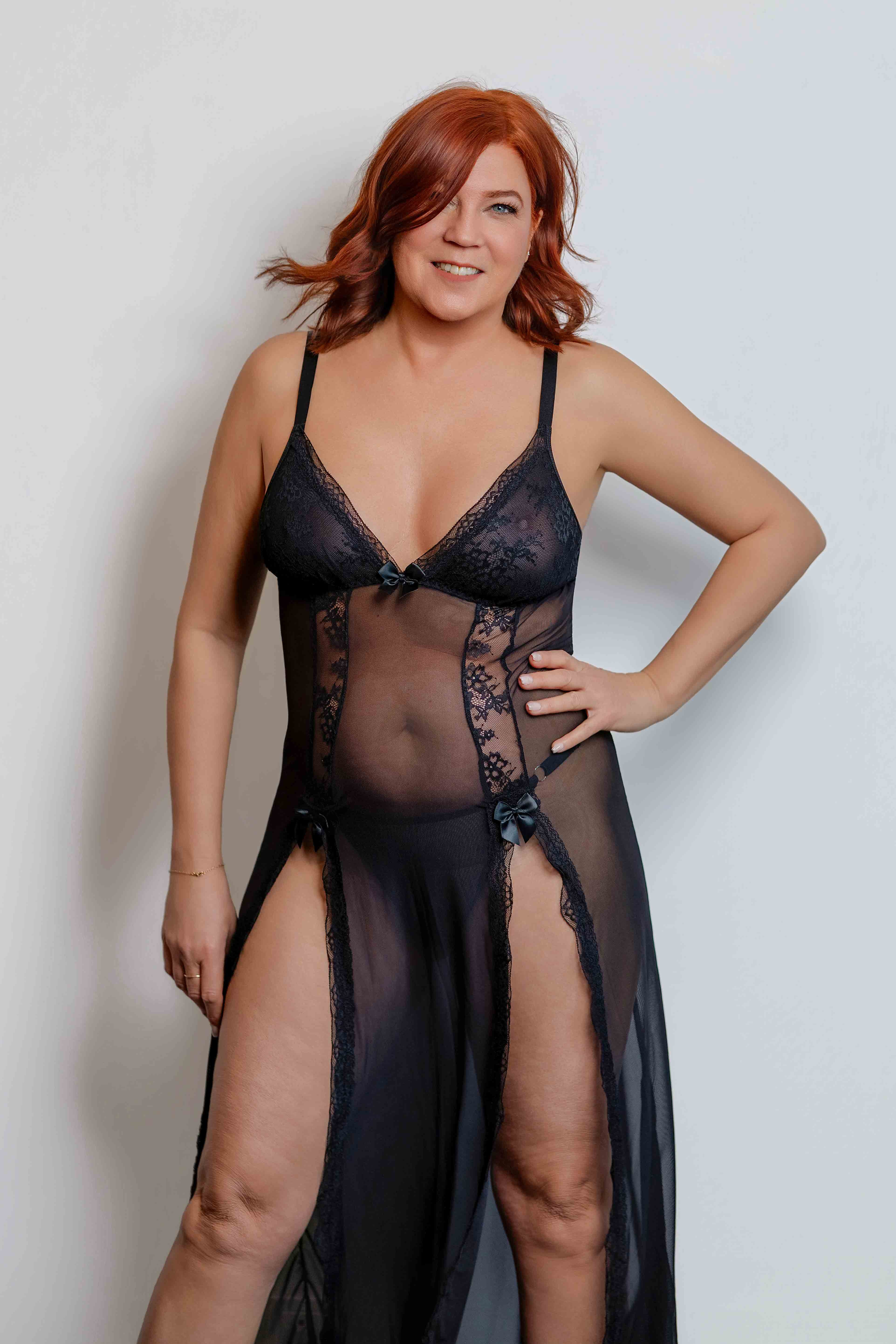 robe de nuit longue Luxe Lace Lingerie