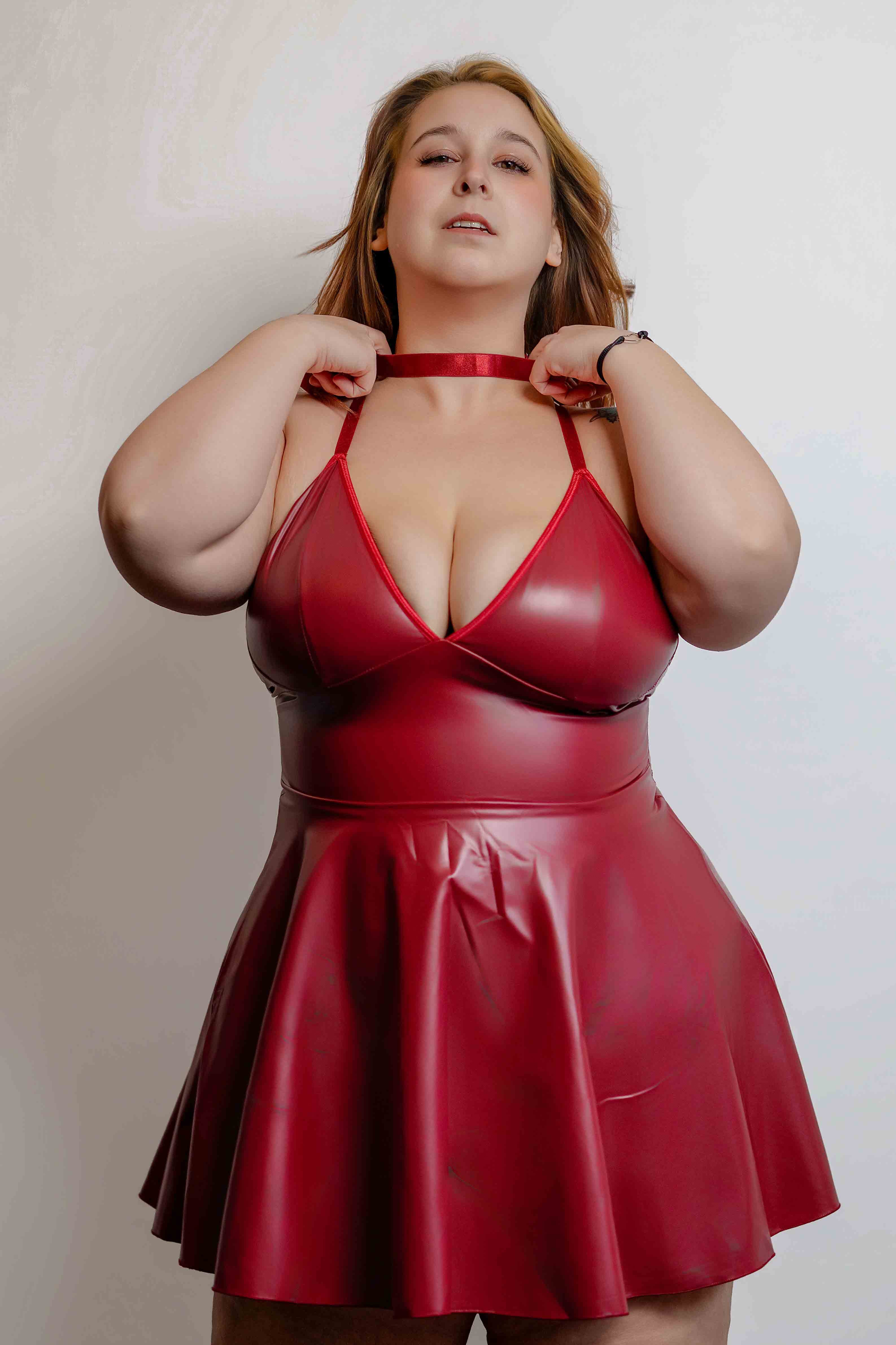 Robe Rouge Élégante Luxe Lace Lingerie