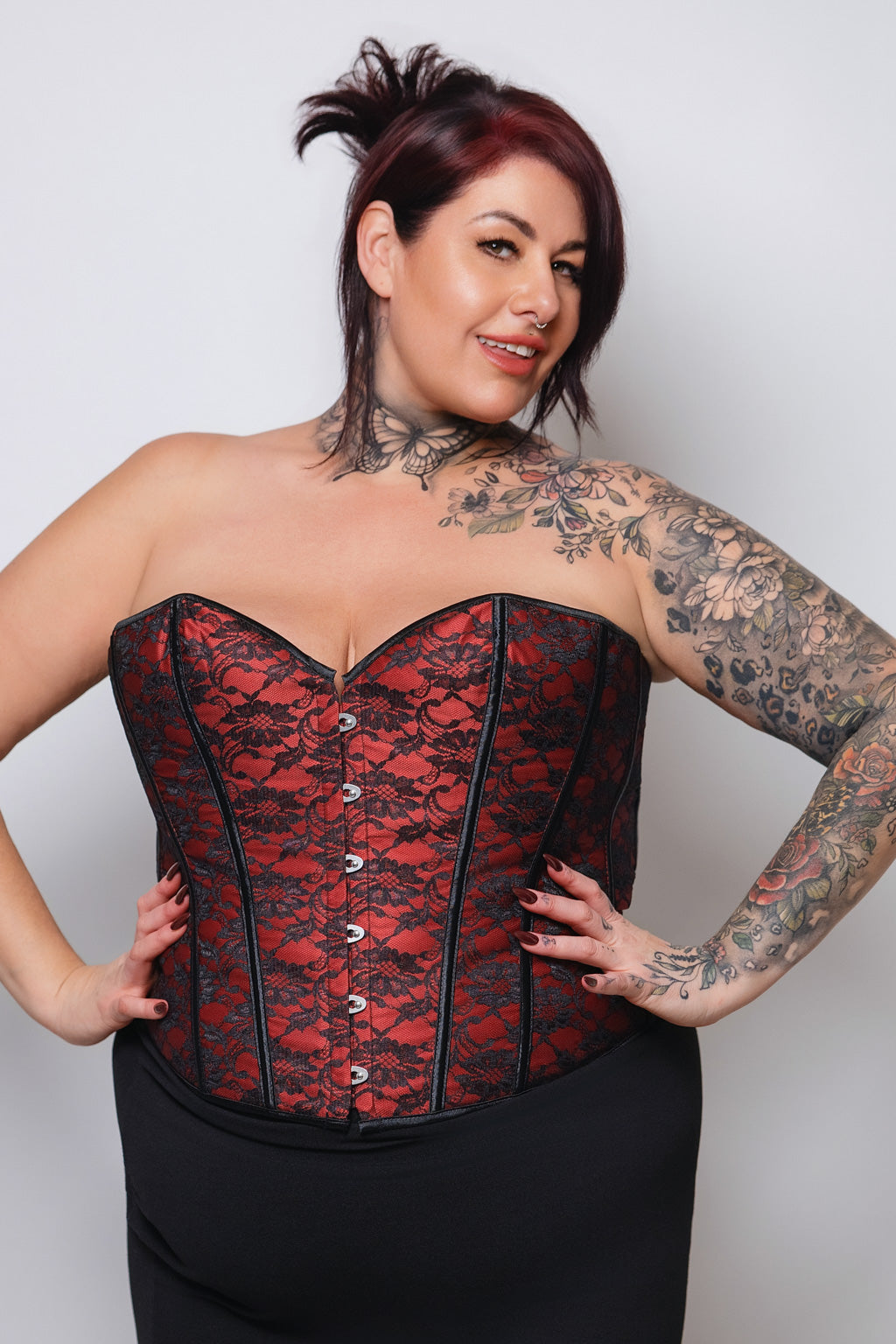 Corset rouge Luxe Lace Lingerie