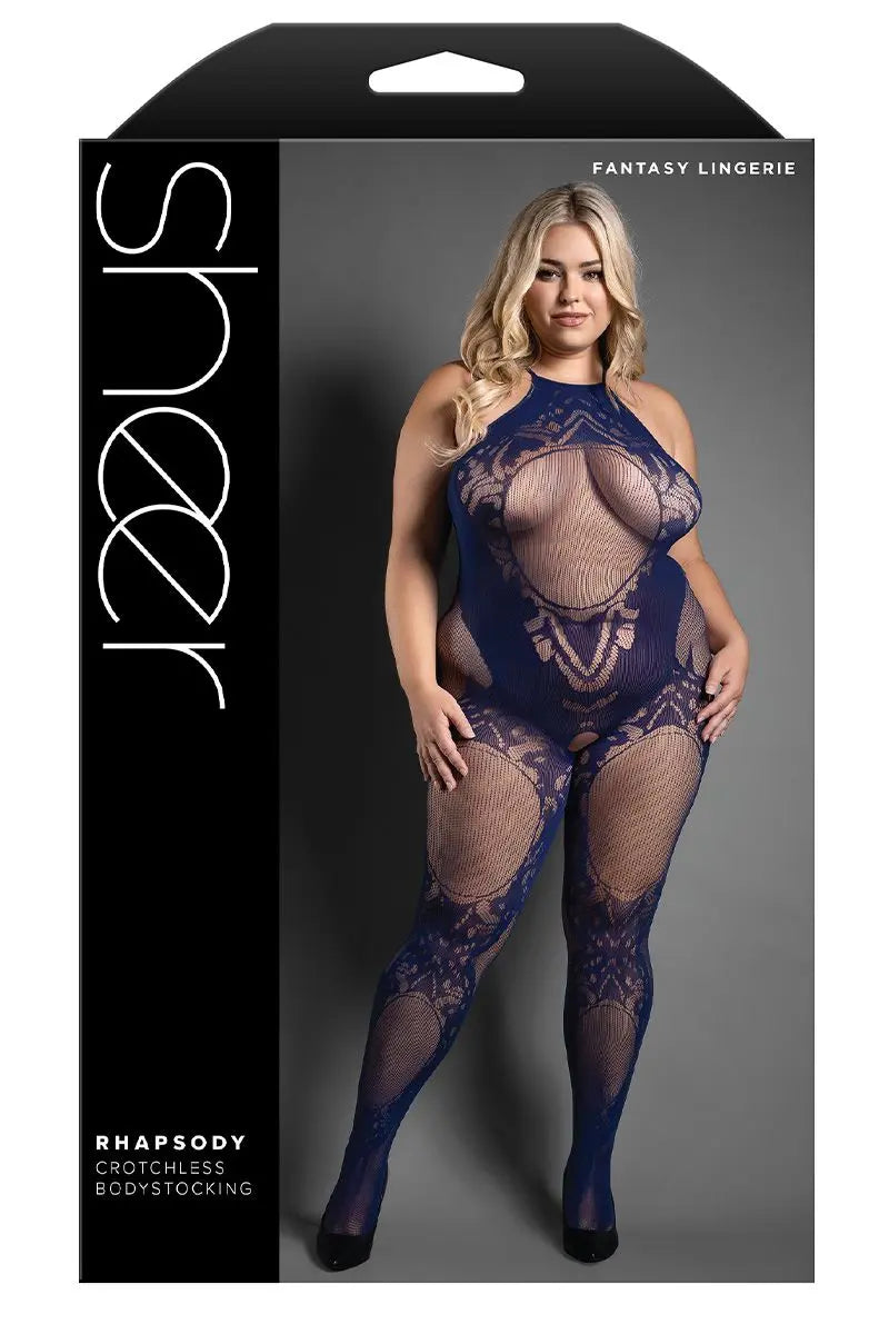 Bodystocking Col Haut Queen Fantasy Lingerie